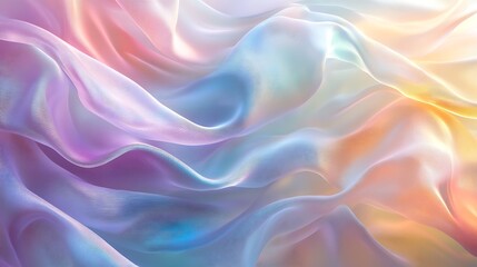 Fototapeta premium Holographic pastel rainbow background with irides