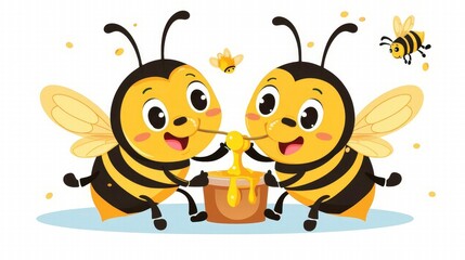 Obraz premium cartoon, animal, cute, illustration