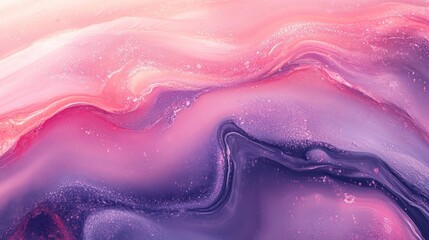 Obraz premium Abstract Pink and Purple Fluid Art Painting