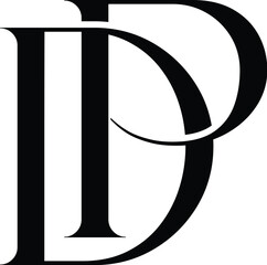 vector DP luxury fashion logo