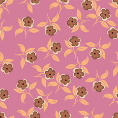 Bunch of flowers, seamless patterns with floral for fabric, textiles, clothing, wallpaper, wall art, cover, banner, interior decor, abstract backgrounds. vector illustration