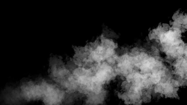 Cloudy mist fog Light, spooky fog, cloud Smoke scene Cloud of cold fog Immersive spooky Halloween smoke cloud VFX insert element in 4k slow motion atmosphere. ice Nature smoke or cloud effect.