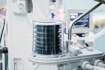 Medical device for artificial lung ventilation. Medical equipment for saving patient lives....