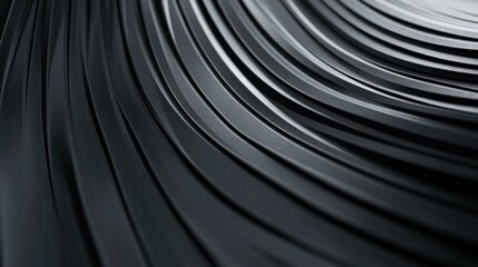 Obraz premium Abstract Dark Grey Curving Lines Pattern