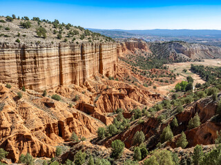 Rambla Barrachina mountain range in Teruel, Spain