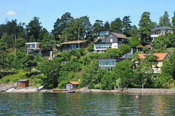 Baltic sea and seaside in Stockholm