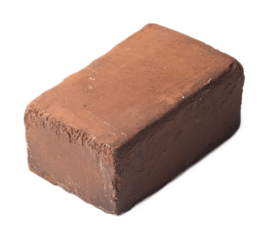 Clay Block for Sculpting & Art Projects - Isolated on White Background