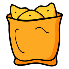 illustration of a potato chips