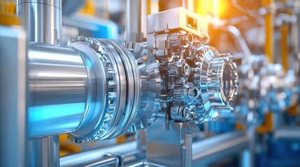 Overlapping footage of wind turbines and industrial machinery symbolizing energy innovation