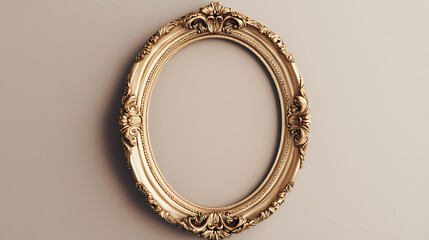 vintage oval photo frame