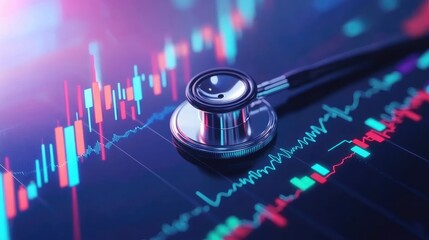 Futuristic Medical Data Analysis with Stethoscope Overlay