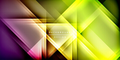 Obraz premium Expressive poster with shadow lines. Features technology, minimalist, and business themes, bright vibrant color schemes
