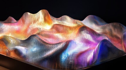 Colorful Abstract Waves in Motion