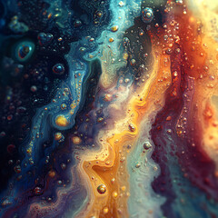 Vibrant Abstract Digital Art with Fluid Patterns and Rich Colors for Creative Projects and Visual Inspiration