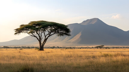 African landscape in Tanzania