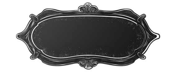 hand-drawn black badge or sticker, isolated on plain white background, Transparent PNG