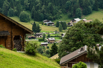 The French Alpine village of Les Contamines-Montjoie
