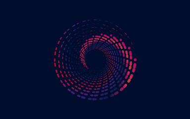 abstract blue spiral