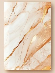 Fototapeta premium Wedding cards with marble background cover and earth tone texture vector.