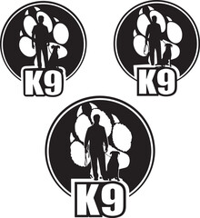 Fototapeta premium K9 Dog, K9 Police Dog eps