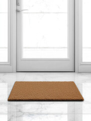 Fototapeta premium Cozy Doormat in Front of Commercial Door