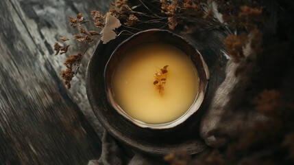 Studio Shot of Rich and Aromatic Bone Broth