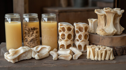 Studio Shot of Rich and Aromatic Bone Broth