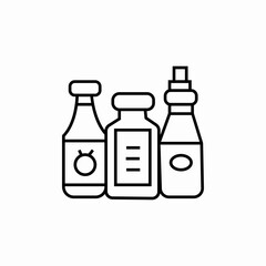 ketchup mayo mustard icon sign vector
