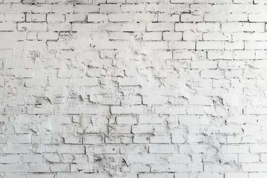 Fototapeta Flat brick texture, fully aligned with viewer’s view, showing wear and surface cracks.