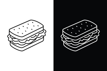 Lasagna icon flat icon vector on White Background Vector Art Illustration on white background.