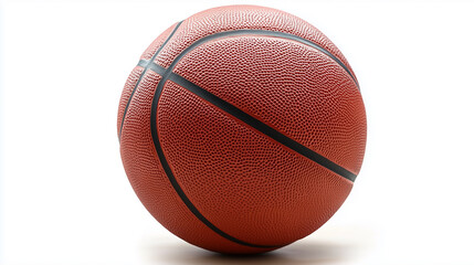 Obraz premium A realistic basketball with visible texture.