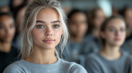 Diverse group attending a mental health workshop.