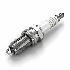 A metal spark plug for automotive use, designed to ignite the fuel-air mixture,