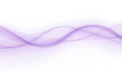 A simple abstract vector design featuring smooth purple gradient lines, curves, and waves on a clean white backdrop. 