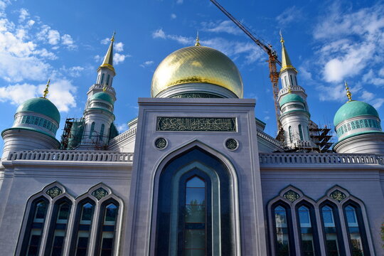Moscow Cathedral Mosque is the main mosque of Moscow, Russia. It is located on Olimpiysky Avenue, close to the Olympic Stadium in the centre of the city.