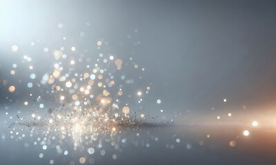 Edler Bokeh Hintergrund, Lichtreflexe, blur, Wallpaper oder Designvorlage, hellblau, grau, gold