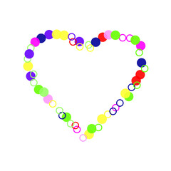 heart made of flowers