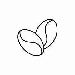 coffee beans icon sign vector