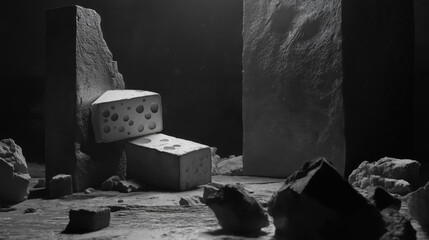 Studio Shot of Cheese