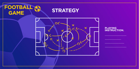 modern football game plan formation board. starting eleven illustration. Football graphic for soccer starting lineup squad, Soccer line up, Football starting XI.
