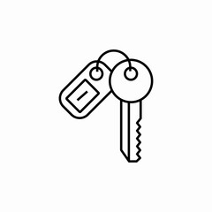 door keys icon sign vector