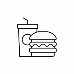 fast food icon sign vector