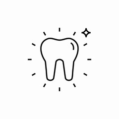 healthy clean tooth icon sign vector