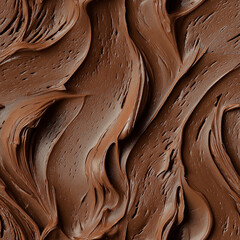 A close-up shot of chocolate in 2025 color mocha mousse