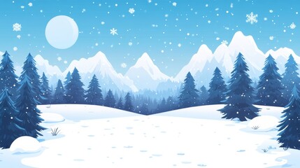 Obraz premium Winter Wonderland Scene