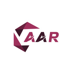 AAR creative minimalist letter logo. AAR unique vector initials alphabet letter logo design