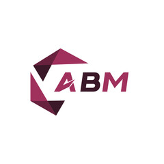 Naklejka premium ABM creative minimalist letter logo. ABM unique vector initials alphabet letter logo designABM creative minimalist letter logo. ABM unique vector initials alphabet letter logo design