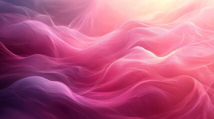 Obraz premium Ethereal Pink Abstract Waves
