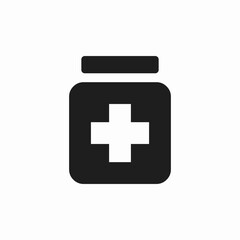 Obraz premium medicines jar icon sign vector
