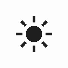 sun brightness icon sign vector